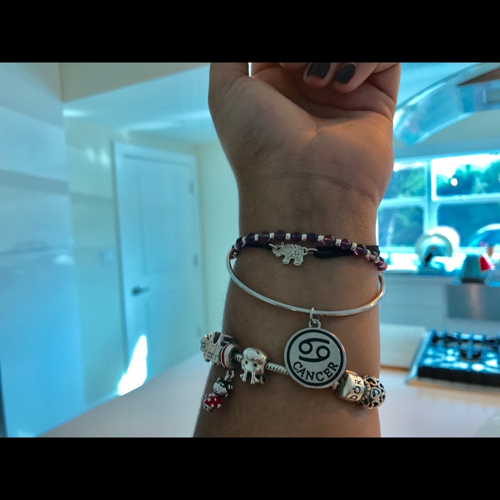 Zodiac sign bangle